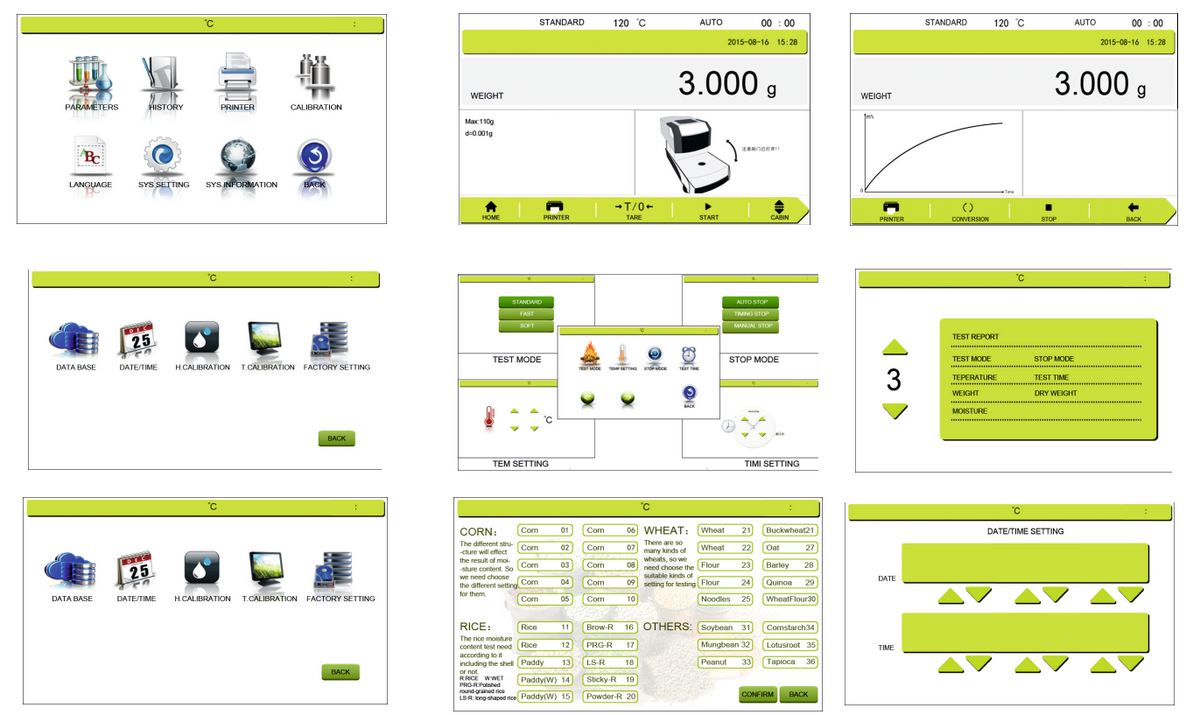 Moisture Analyzer – LMB20 (210g Capacity | 1mg Readability | 7" Touch Screen & Wireless Indicator)