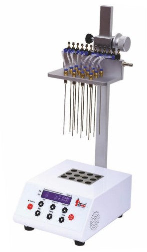 Dry Bath Nitrogen Evaporator DBNE12 / DBNE24 (RT+5 to 150°C, 12/24 Positions)
