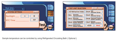 ABBE Refractometer LMAR1317T (1.30000–1.72000 nD, 0–100% Brix, Touch Screen)