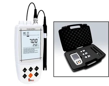 Portable pH Meter LMPH1P (Auto Calibration, USB Interface)