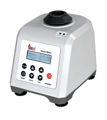Vortex Mixer LMVM60D (100–2800 rpm, Orbital 4 mm, LCD Timer)