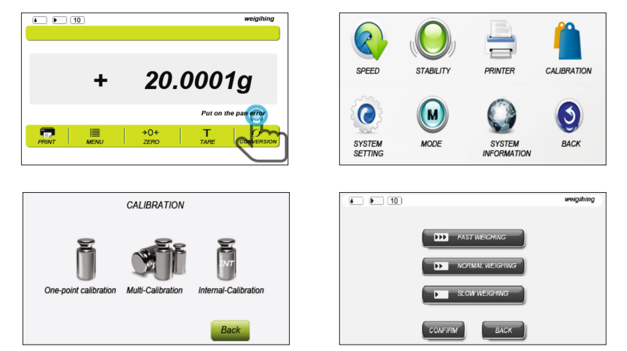 Analytical Balance TAB1T (220g Capacity, 0.1mg Readability, 5" Touch Screen & Internal Calibration)