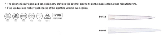 Abdos Large Volume Pipette Tips – 1–10 ml, Bulk Pack (Graduated, PP)